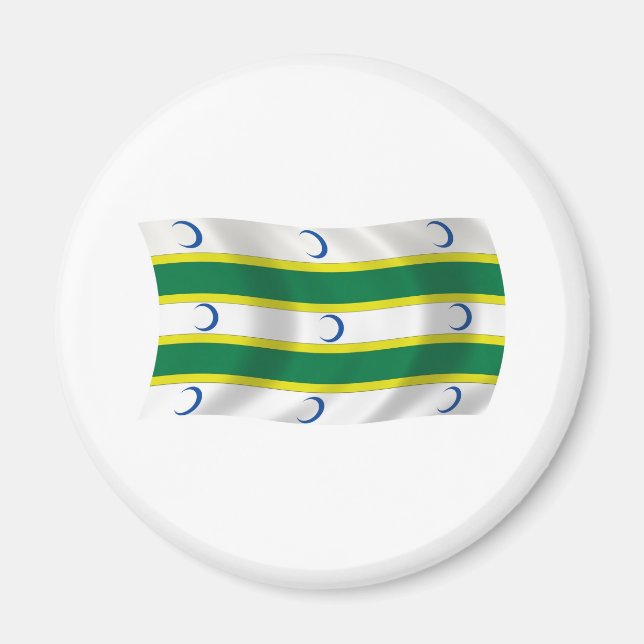 Aimant du drapeau du Turkménistan (Devant)