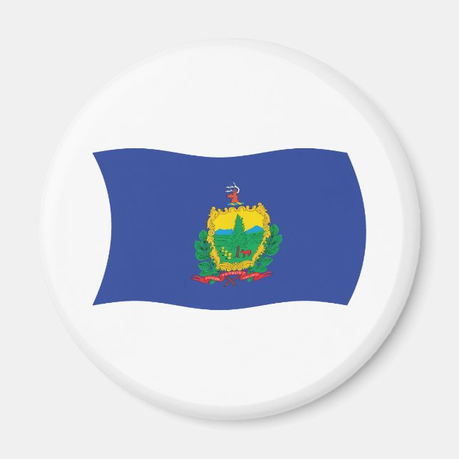 Aimant du drapeau du Vermont (Devant)
