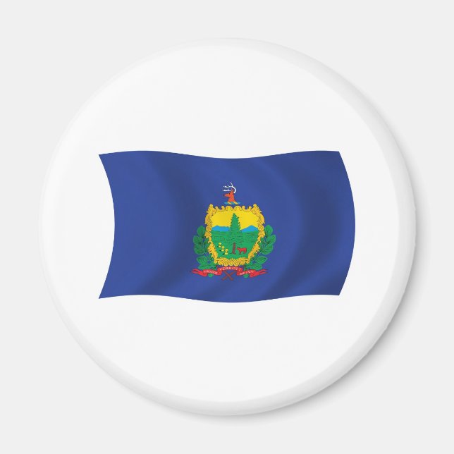 Aimant du drapeau du Vermont (Devant)