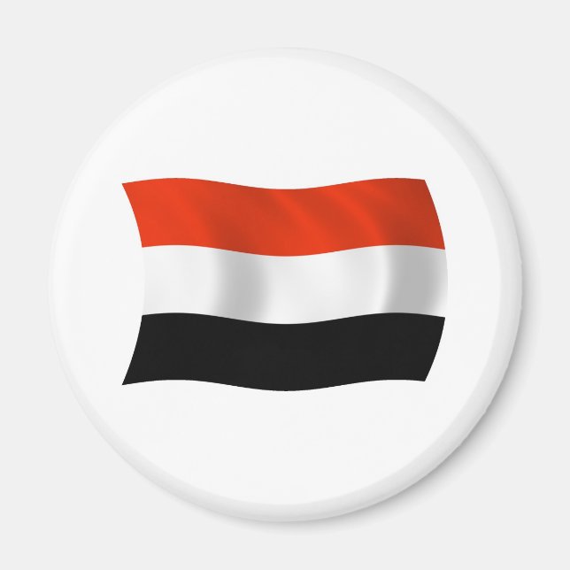 Aimant du drapeau du Yémen (Devant)