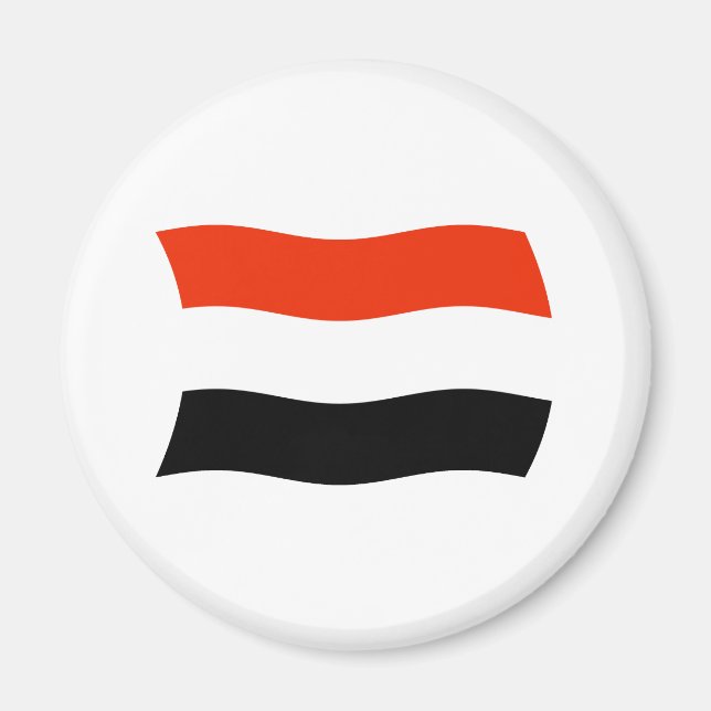 Aimant du drapeau du Yémen (Devant)