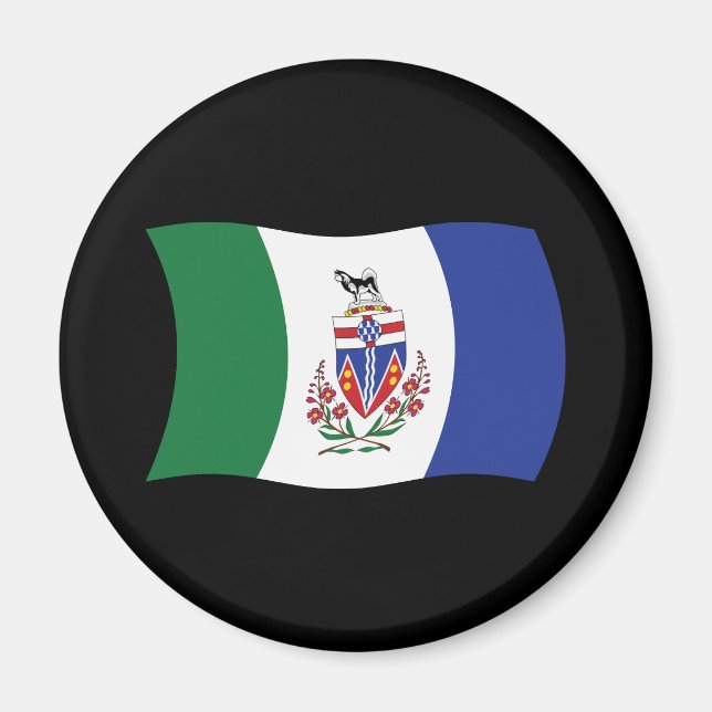 Aimant du drapeau du Yukon (Devant)