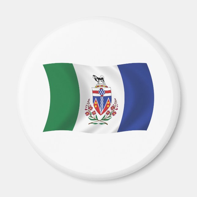Aimant du drapeau du Yukon (Devant)