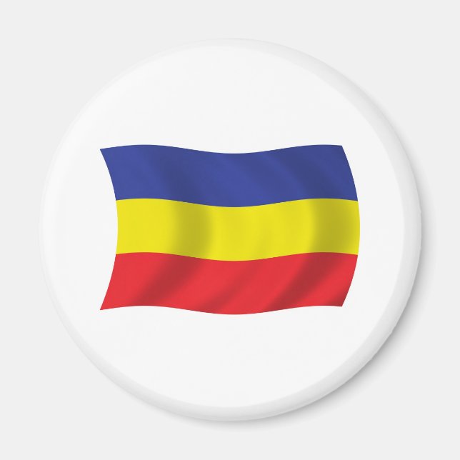 Aimant du drapeau khmer Kampuchea Krom (Devant)