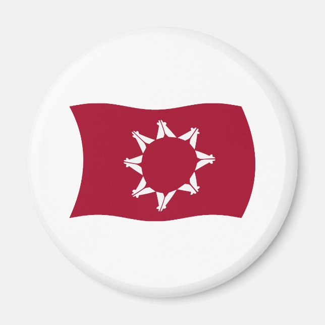 Aimant du drapeau lakota oglala (Devant)