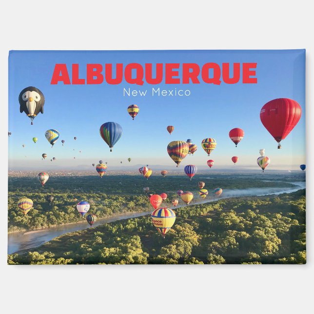 Aimant du Festival de Ballon d'Albuquerque Nouveau (Recto)