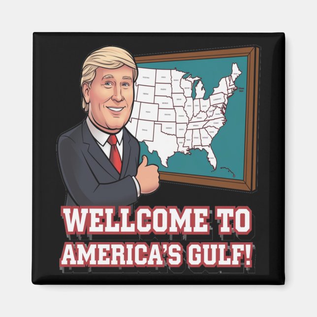 Aimant Du Golfe De Wellcome Des États-Unis D'Amérique (Devant)