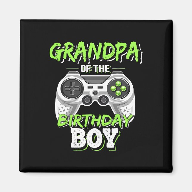 Aimant Du Jeu Vidéo Correspondant Garçon Anniversaire Ann (Devant)