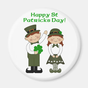 Aimant du jour de St Patrick heureux
