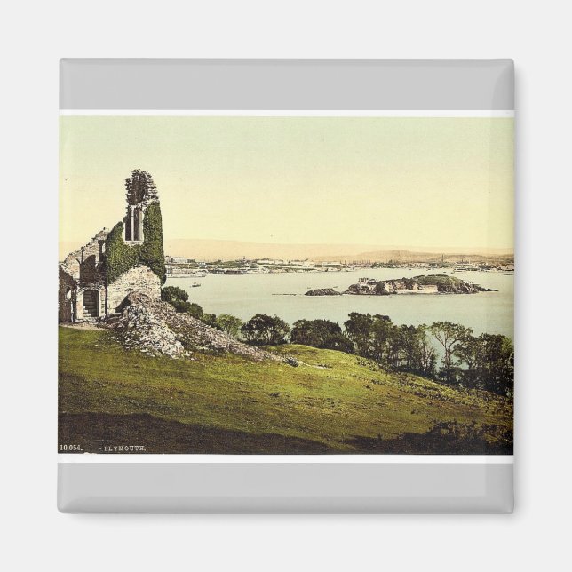 Aimant Du Mont Edgcumbe, Plymouth, Angleterre classique P (Devant)