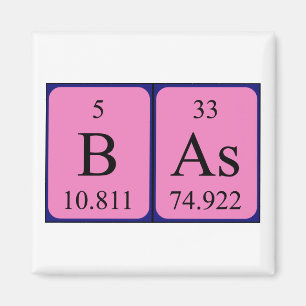 Aimant du nom de table périodique Bas