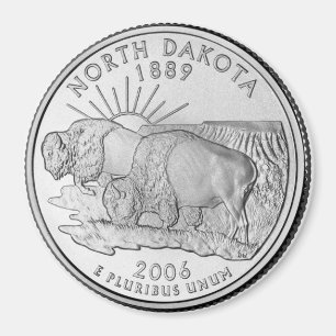 Aimant du North Dakota State Quarter 2006
