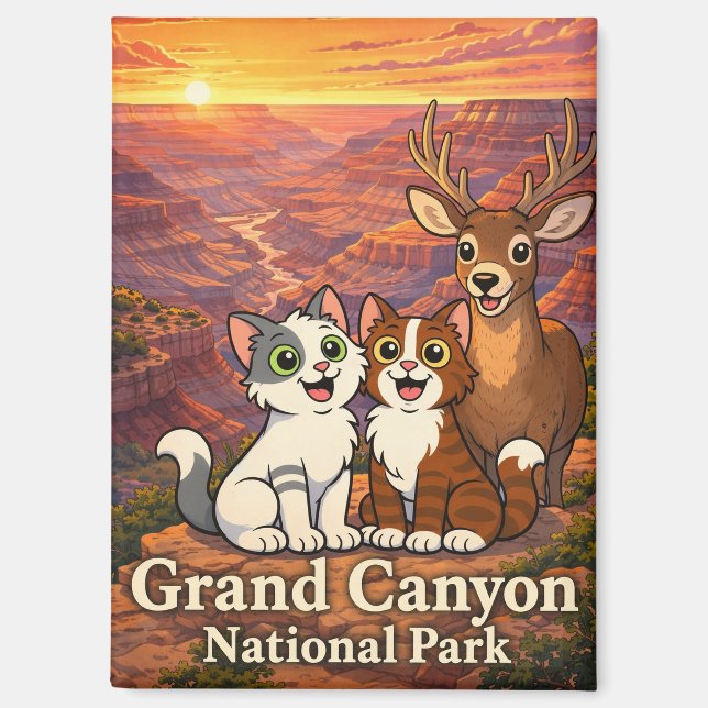Aimant du Parc National du Grand Canyon (Recto)