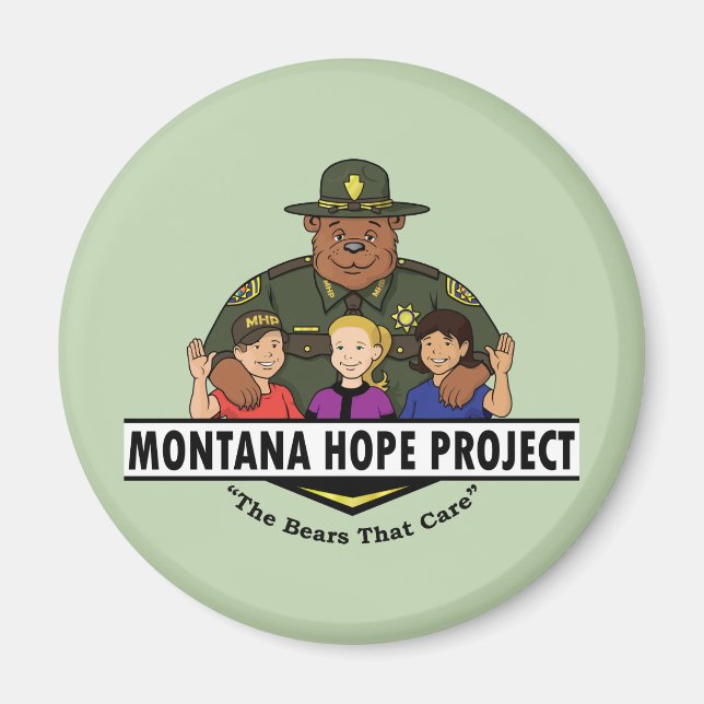 Aimant du projet Montana Hope (turquoise) (Devant)