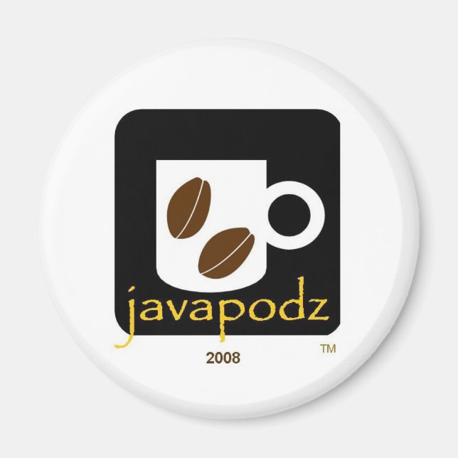 Aimant du réfrigérateur JavaPodz 2008 (Devant)
