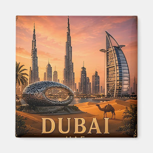 Aimant 🧲 Dubaï Émirats arabes unis Mémoire de voyage 🌍