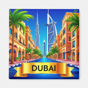 Aimant 🧲 Dubaï Émirats arabes unis Souvenir de vacances 