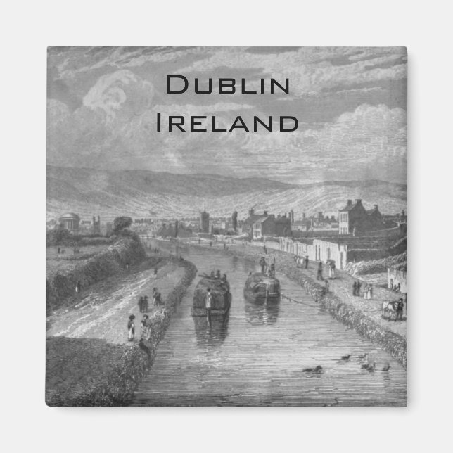 Aimant Dublin de Blaquiere Bridge, Royal Canal, Irlande (Devant)