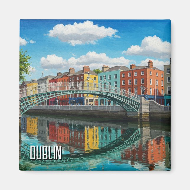 Aimant Dublin Irlande Travel (Devant)