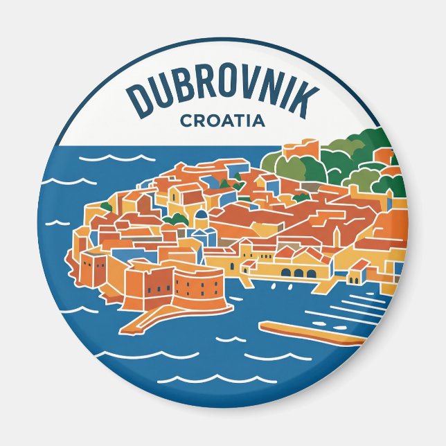 Aimant Dubrovnik Croatie (Devant)