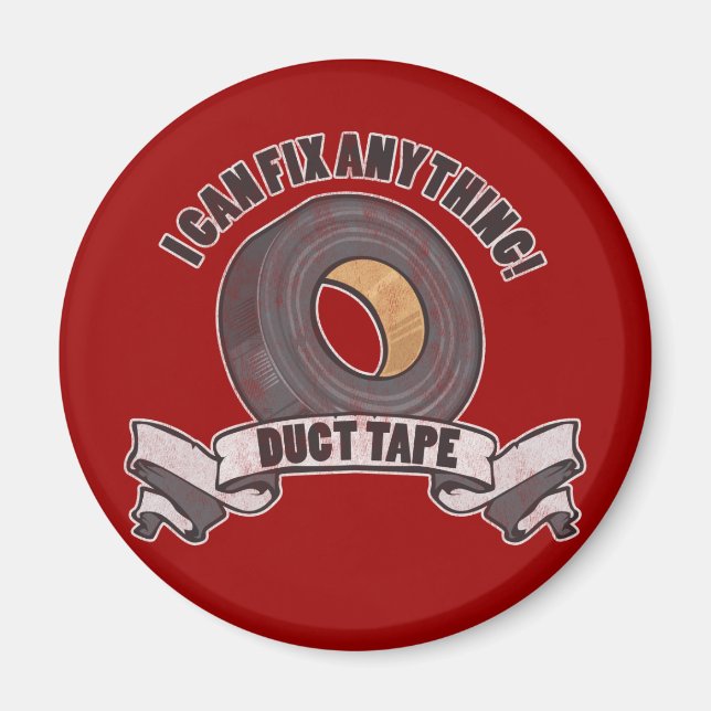 Aimant Duct Tape, je peux réparer tout (Devant)