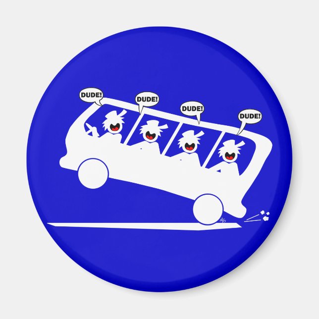 Aimant DUDES en transit-1 (Devant)