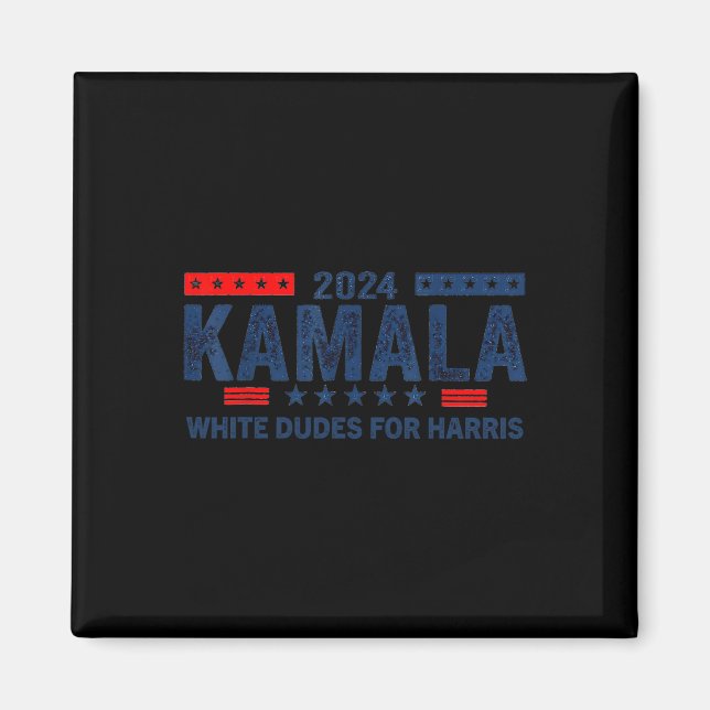 Aimant Dudes Pour Kamala Harris 2024 Pour Élection Du Pré (Devant)