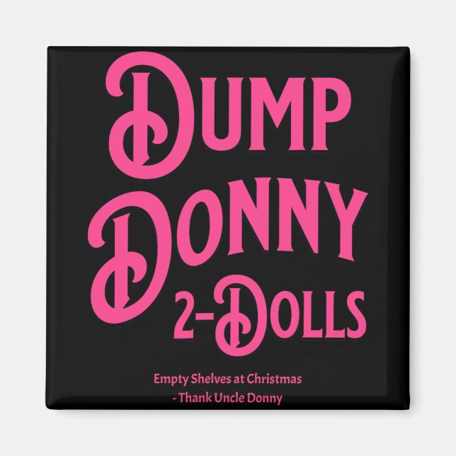 Aimant Dump Donny 2 poupées deux poupées Trump Tarifs Hum (Devant)