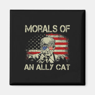 Aimant D'Un Chat Allié Drôle Trump 2024