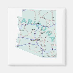Aimant d'un état à un autre de carte de l'Arizon