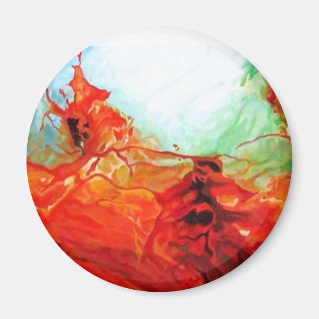 Aimant Dune Art - Art Abstrait original Décor Moderne (Devant)