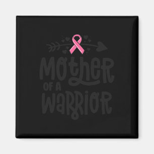Aimant D'une famille de guerriers Ruban rose cancer du se