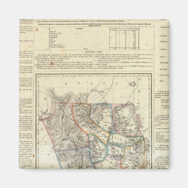 Aimant Durango, Mexique (Devant)