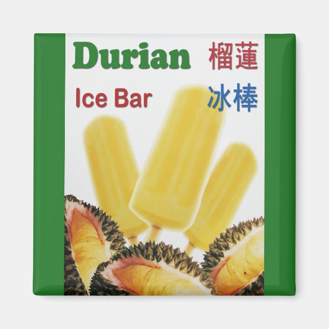 Aimant Durian Ice Bar Tropical Fruit Popsicle (Devant)
