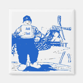 Aimant Dutch Boy With Windmill