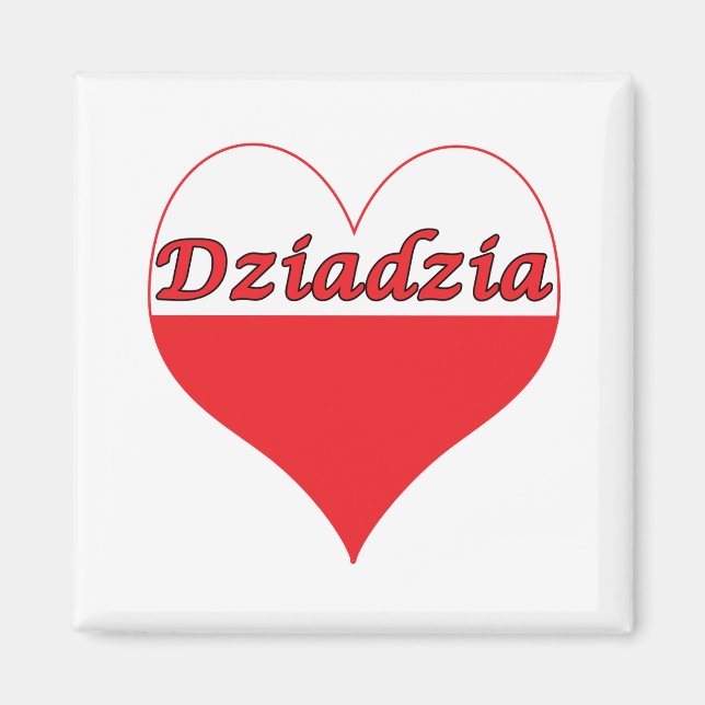 Aimant Dziadzia Coeur polonais (Devant)