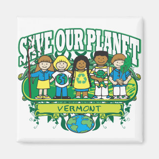 Aimant Earth Kids Vermont