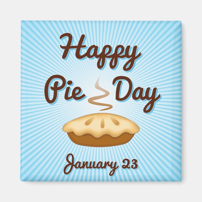 Aimant EAT PIE on Pie Day, 23 janvier (Devant)