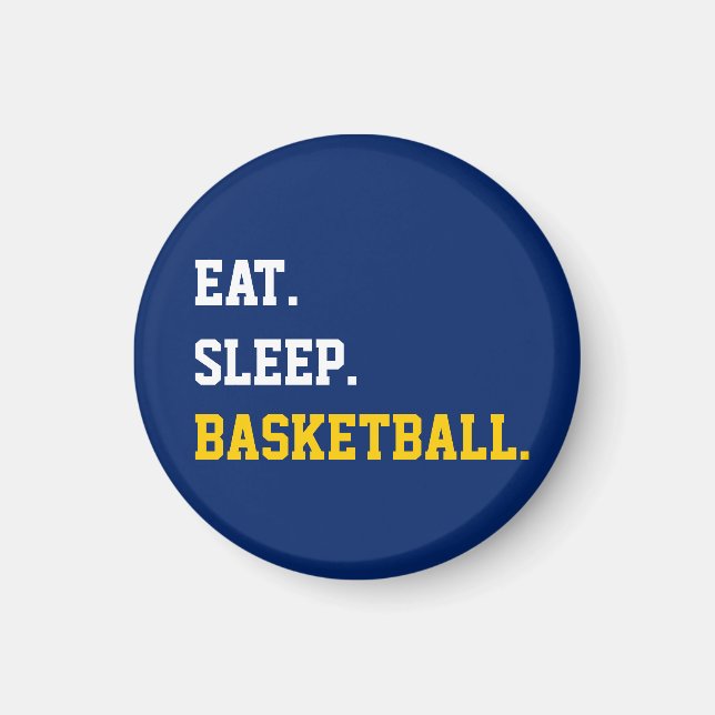 Aimant Eat Sleep Basketball (Devant)