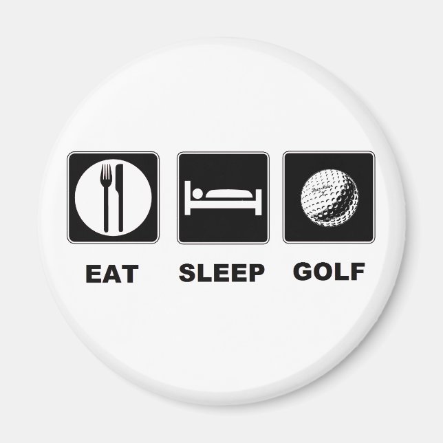 Aimant Eat Sleep Golf (Devant)