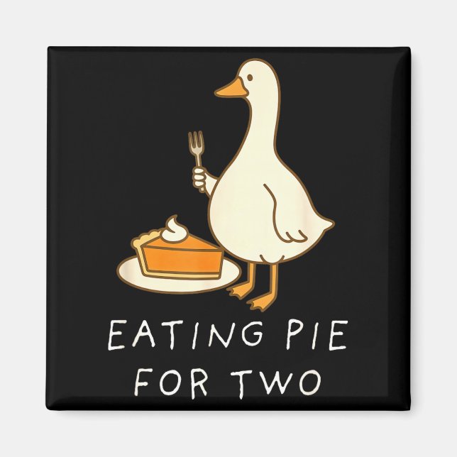 Aimant Eating E For Two Silly Goose Baby Announcement Mat (Devant)