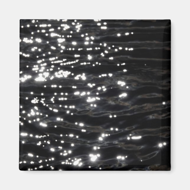 Aimant Eau brillante noire (Devant)