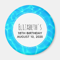 Eau de piscine bleue claire Photo Anniversaire