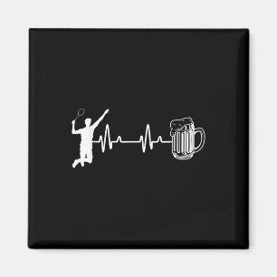 Aimant Ecg Heartbeat Badminton Player Navette Sports Smas