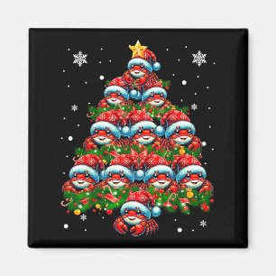 Aimant Éclairage de crabe Noël Vacances Santa Crabe de No