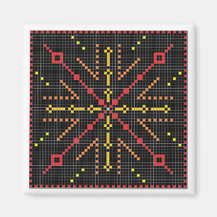 Aimant Éclat rouge d'étoile