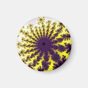 Aimant Éclatement jaune et violet