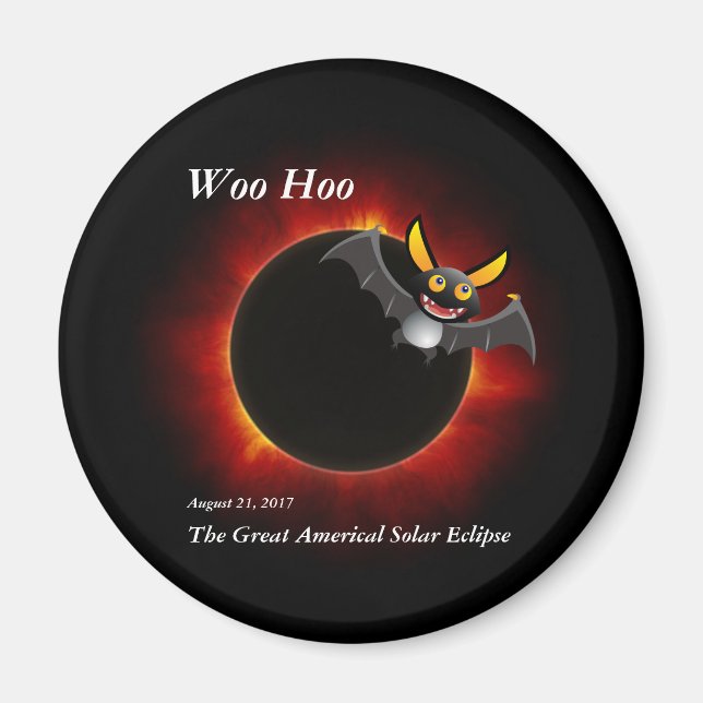 Aimant Éclipse solaire 2017, Édition Vampire (Devant)