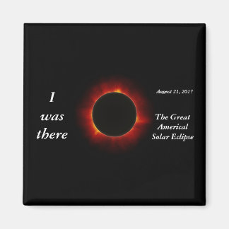 Aimant Éclipse solaire 2017 "J'y étais" édition
