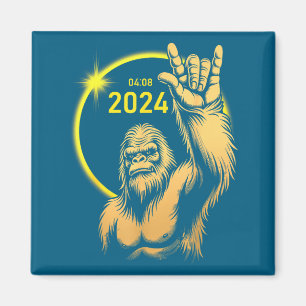 Aimant Éclipse solaire 2024 Bigfoot Rock avril éclipse so
